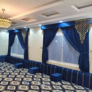 TF-CT-2 ( Premium Quality Blue Curtains )